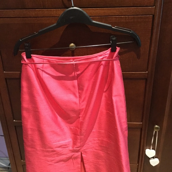 Tahari pink silk skirt Size 4 - Picture 2 of 3